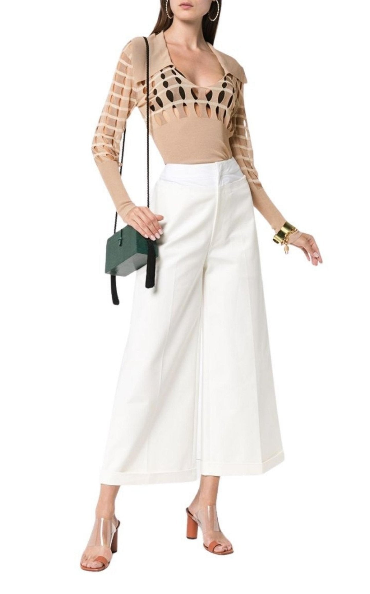 Jacquemus V neck Polo Cut - out Sweater - Runway Catalog