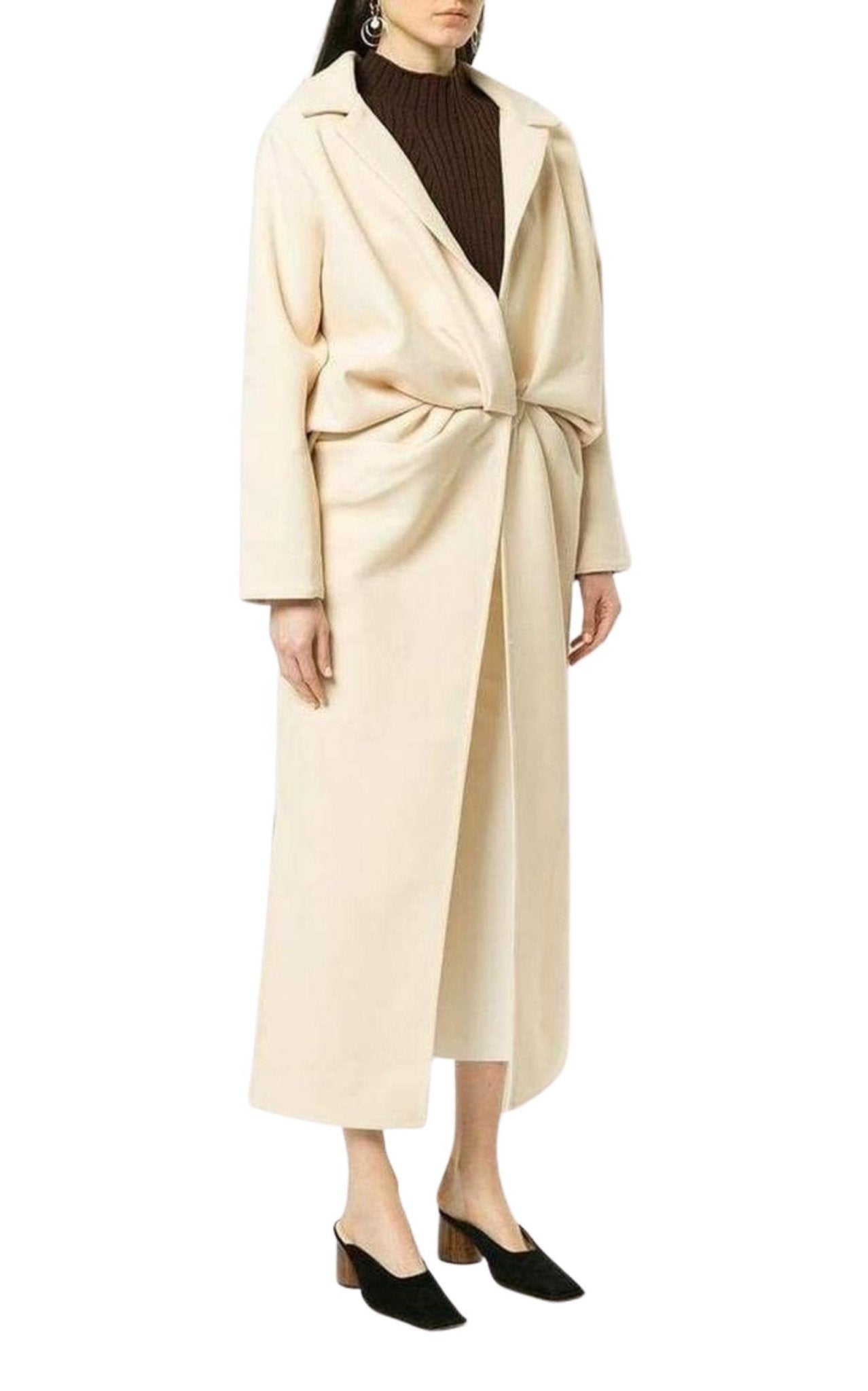 Jacquemus Wrap Front Long Coat - Runway Catalog
