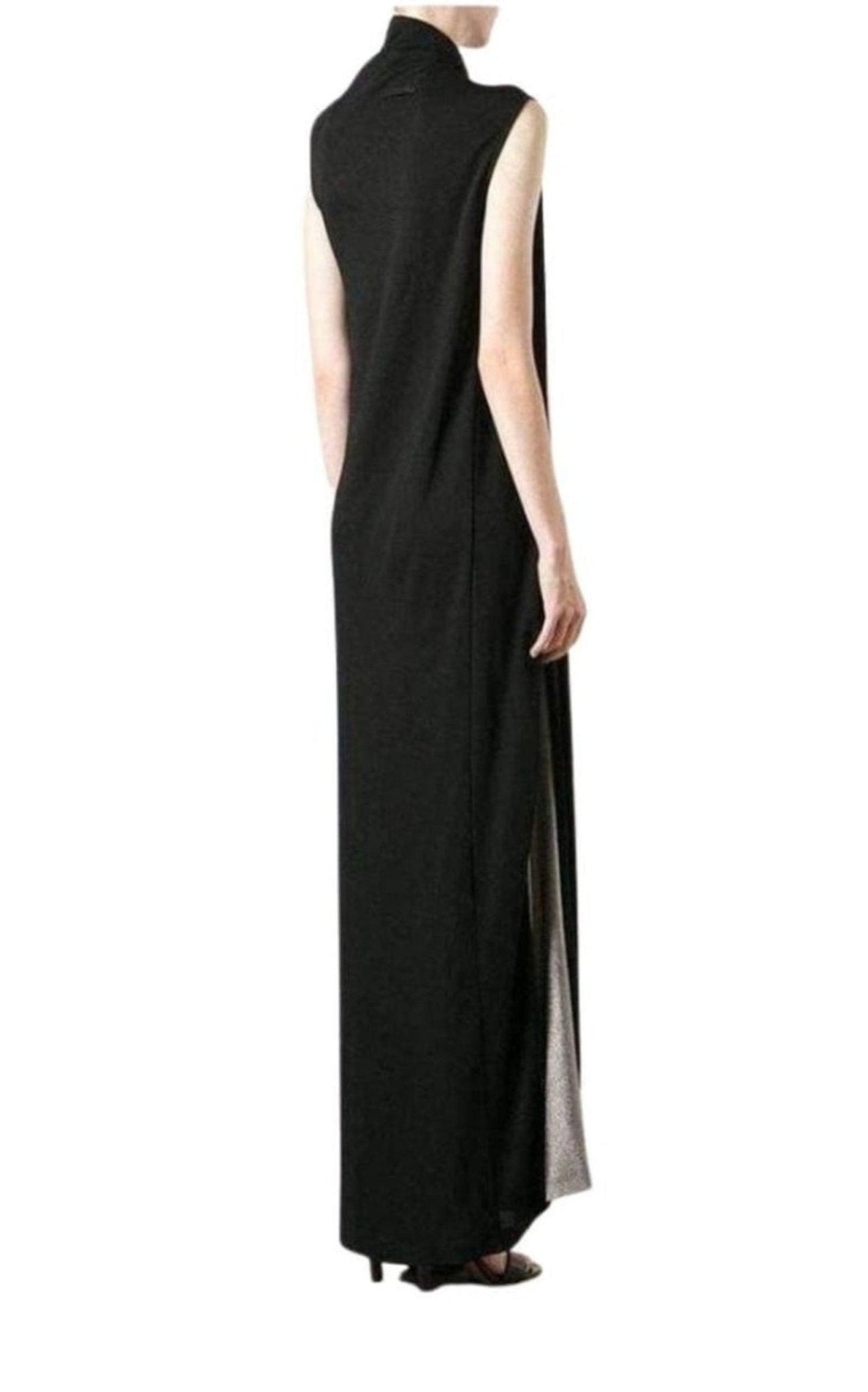 Jean Paul Gaultier Black Metallic Maxi Dress - Runway Catalog