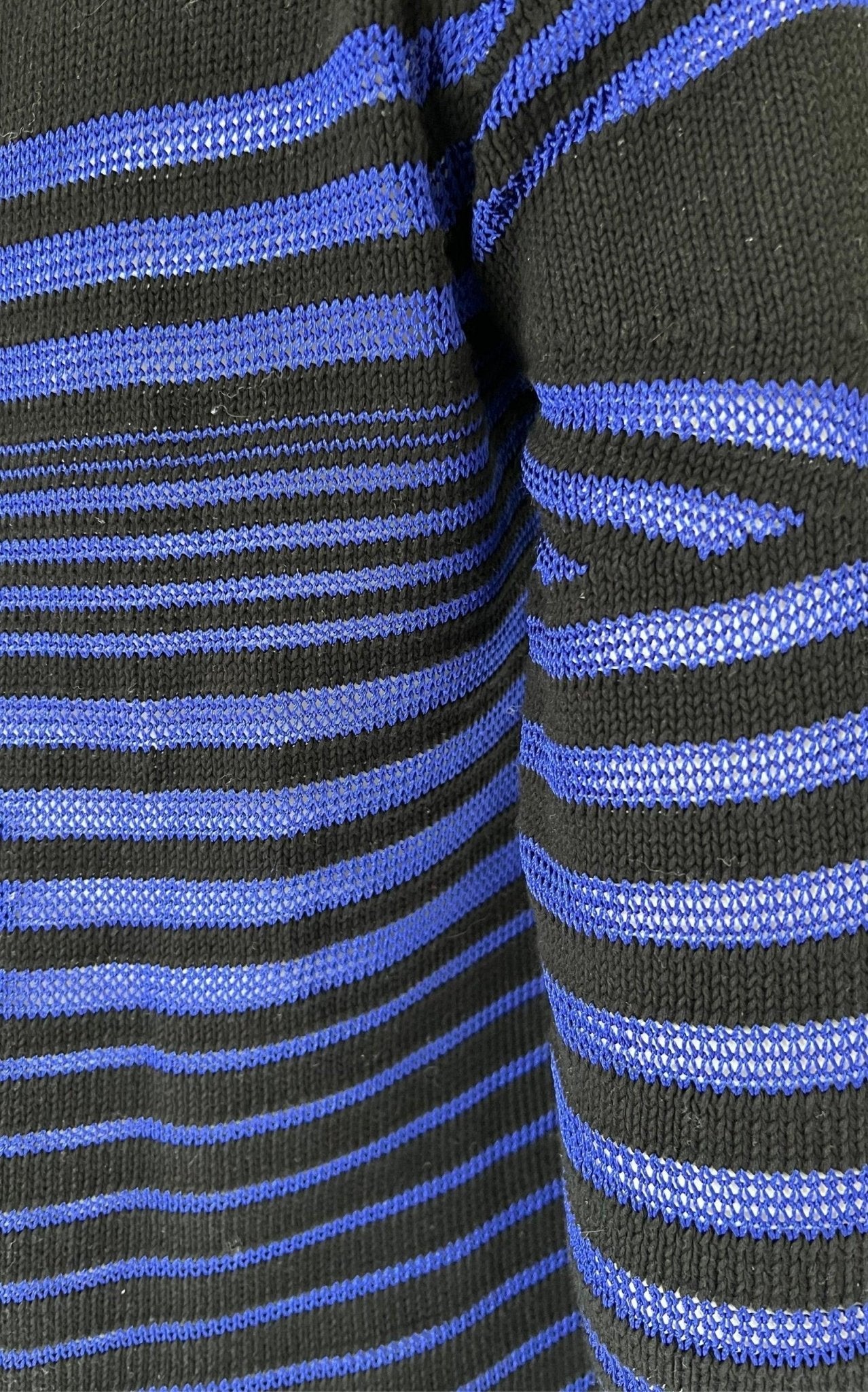 Jean Paul Gaultier Cyber Baba Optical Stripe Sailor Sweater - Runway Catalog