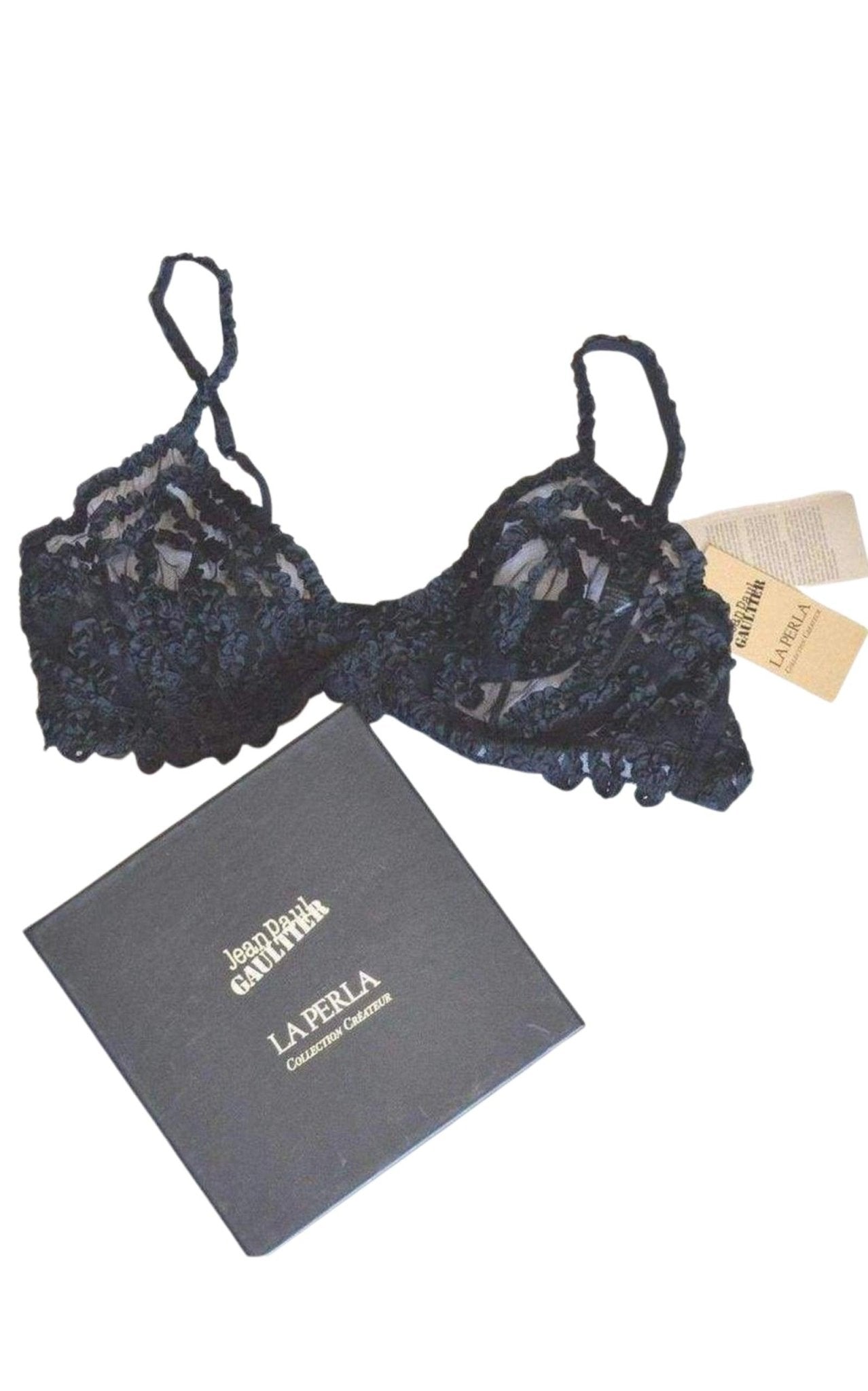 Jean Paul Gaultier La Perla by Black Rubans Bra 36B - Runway Catalog
