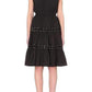 Lace Up Panel Black Cotton Dress Jean Paul Gaultier