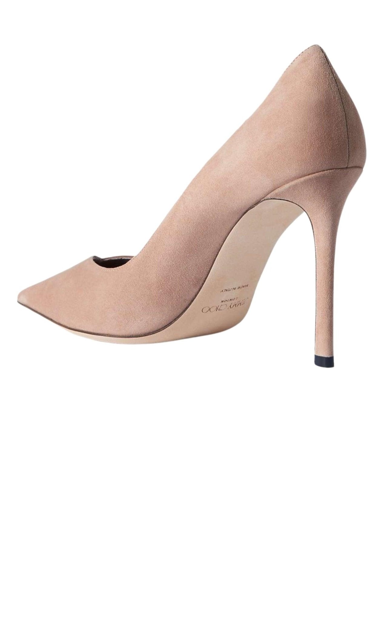 Jimmy Choo Cass 95 Suede and Patent Leather Pumps - Runway Catalog
