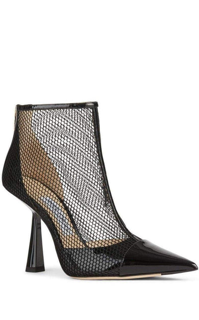 Kix 100 Fishnet Patent Leather Ankle Boots Jimmy Choo