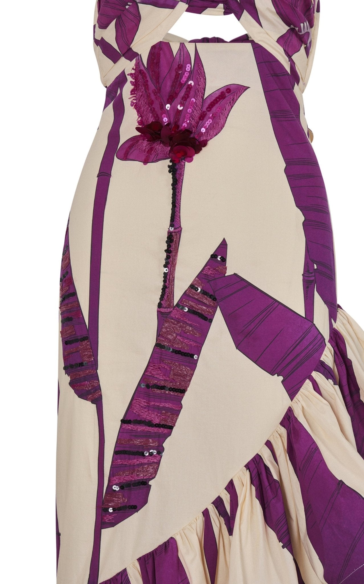 Johanna Ortiz Careless Floral Midi Dress - Runway Catalog