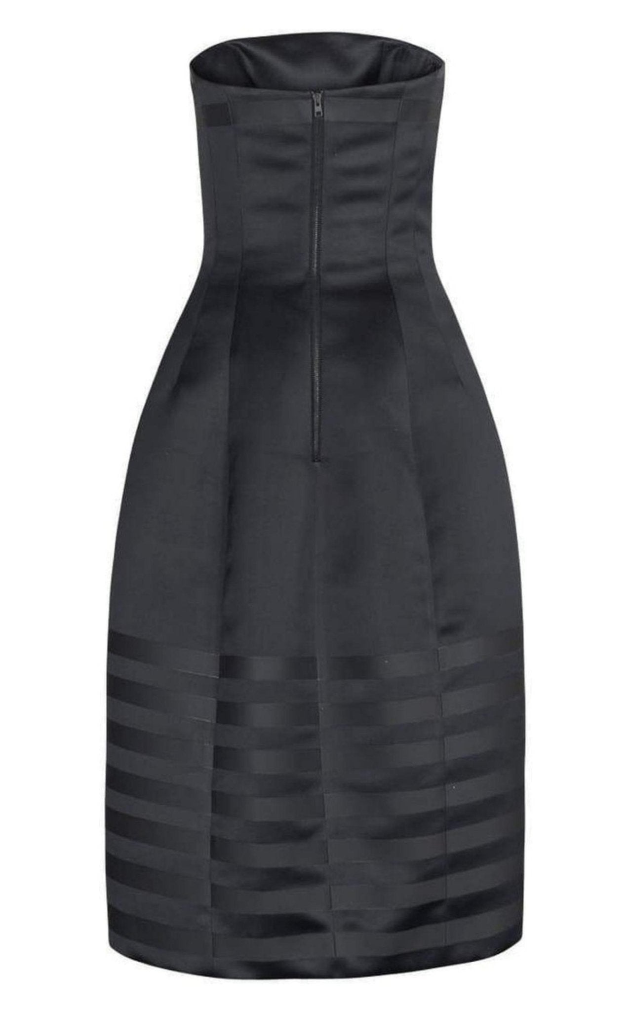 Jonathan Saunders Derya Poly Satin Strapless Cocktail Dress - Runway Catalog