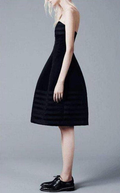 Jonathan Saunders Derya Poly Satin Strapless Cocktail Dress - Runway Catalog