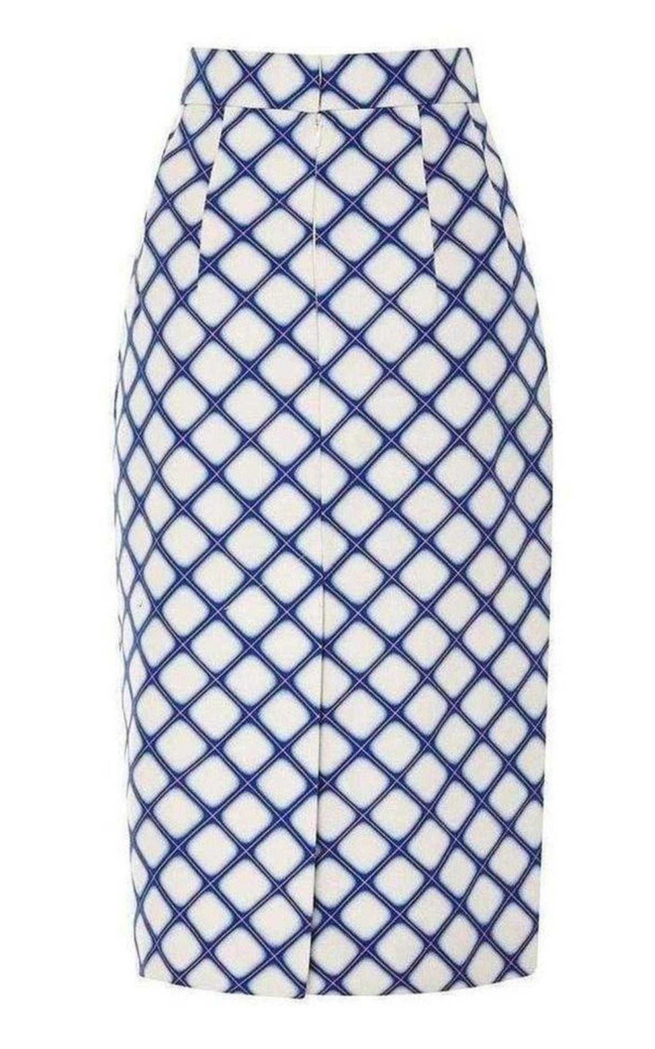 Jonathan Saunders Printed Textured - Cotton Pencil Skirt - Runway Catalog