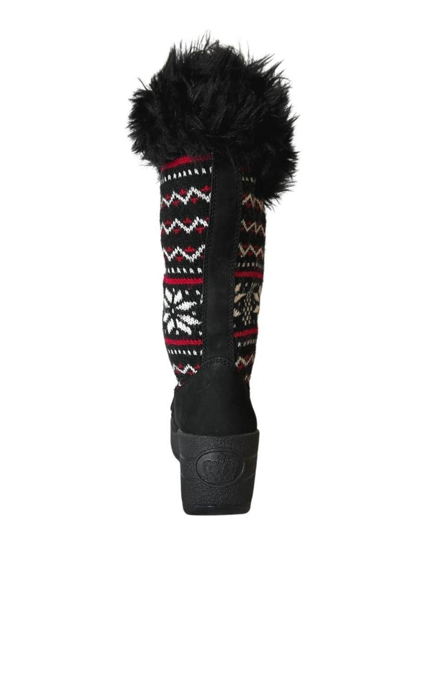 Red Black White Tall Snow Boots Juicy Couture