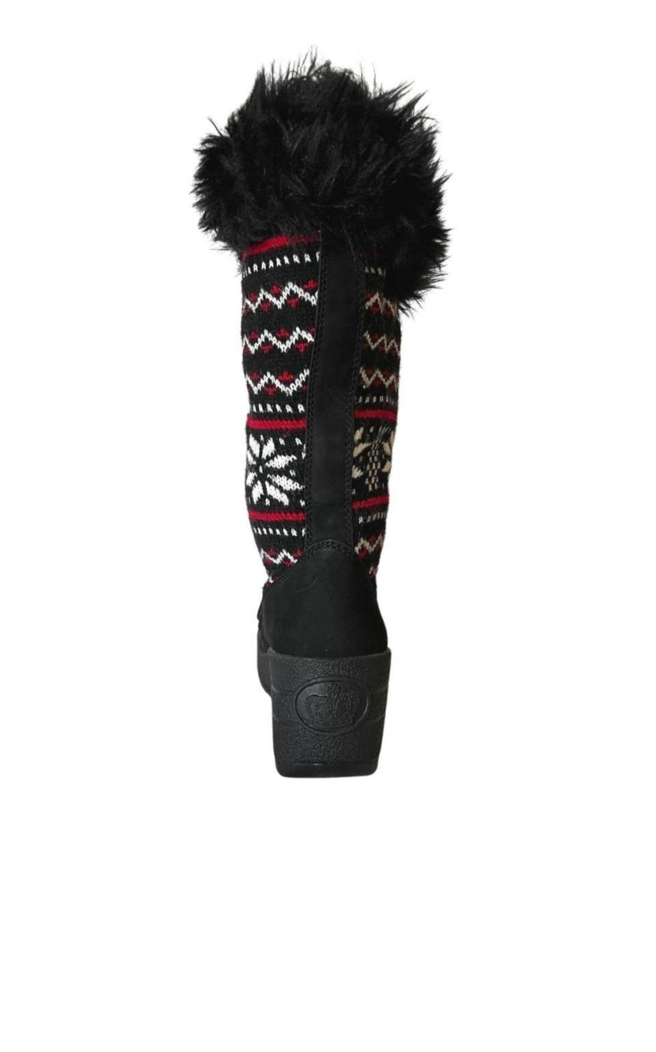 Juicy Couture Red Black White Tall Snow Boots - Runway Catalog