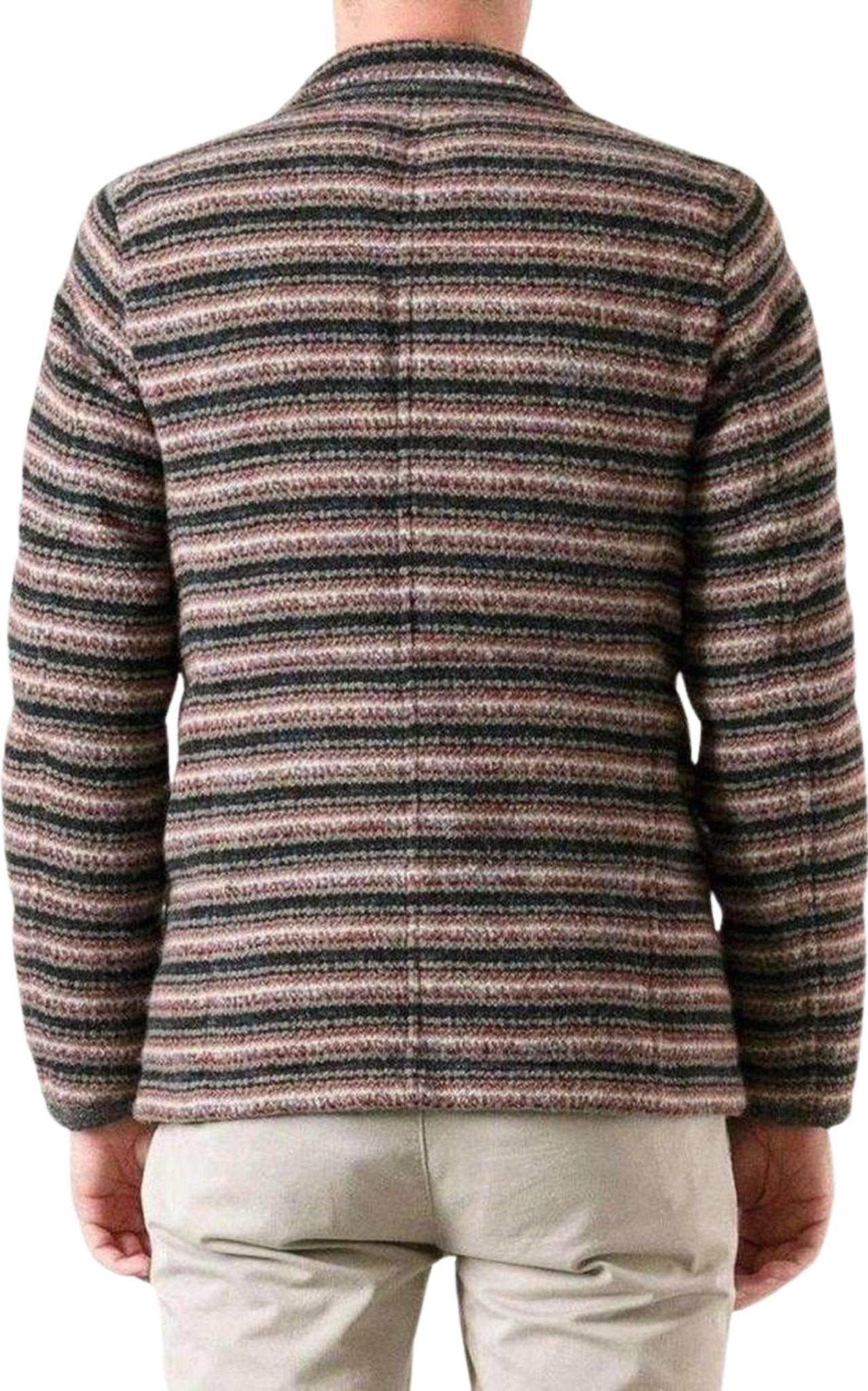 Junya Watanabe Junya Watanabe x Duvetica Padded Multi - Colored Wool Button - Up Jacket - Runway Catalog