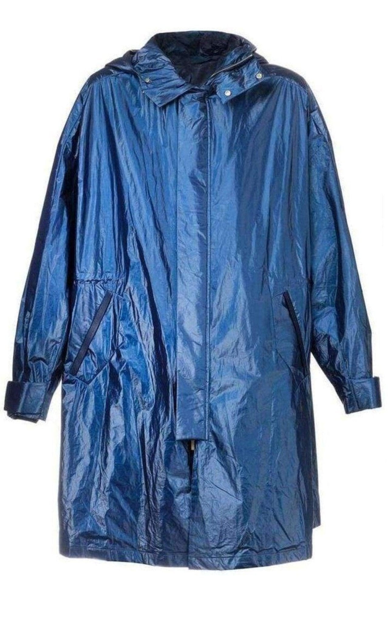 Juun J Blue Oversized Raincoat - Runway Catalog