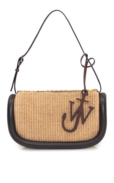 JW Anderson Bumper Small Raffia Shoulder Bag - Runway Catalog