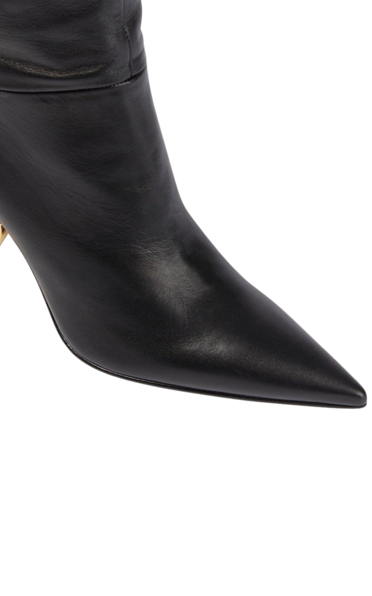 JW Anderson Chain Leather Heeled Boots - Runway Catalog