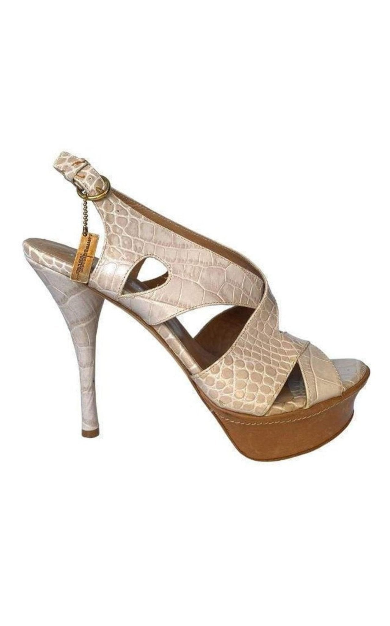 Latitude Femme Leather Platform Sandal Shoes - Runway Catalog