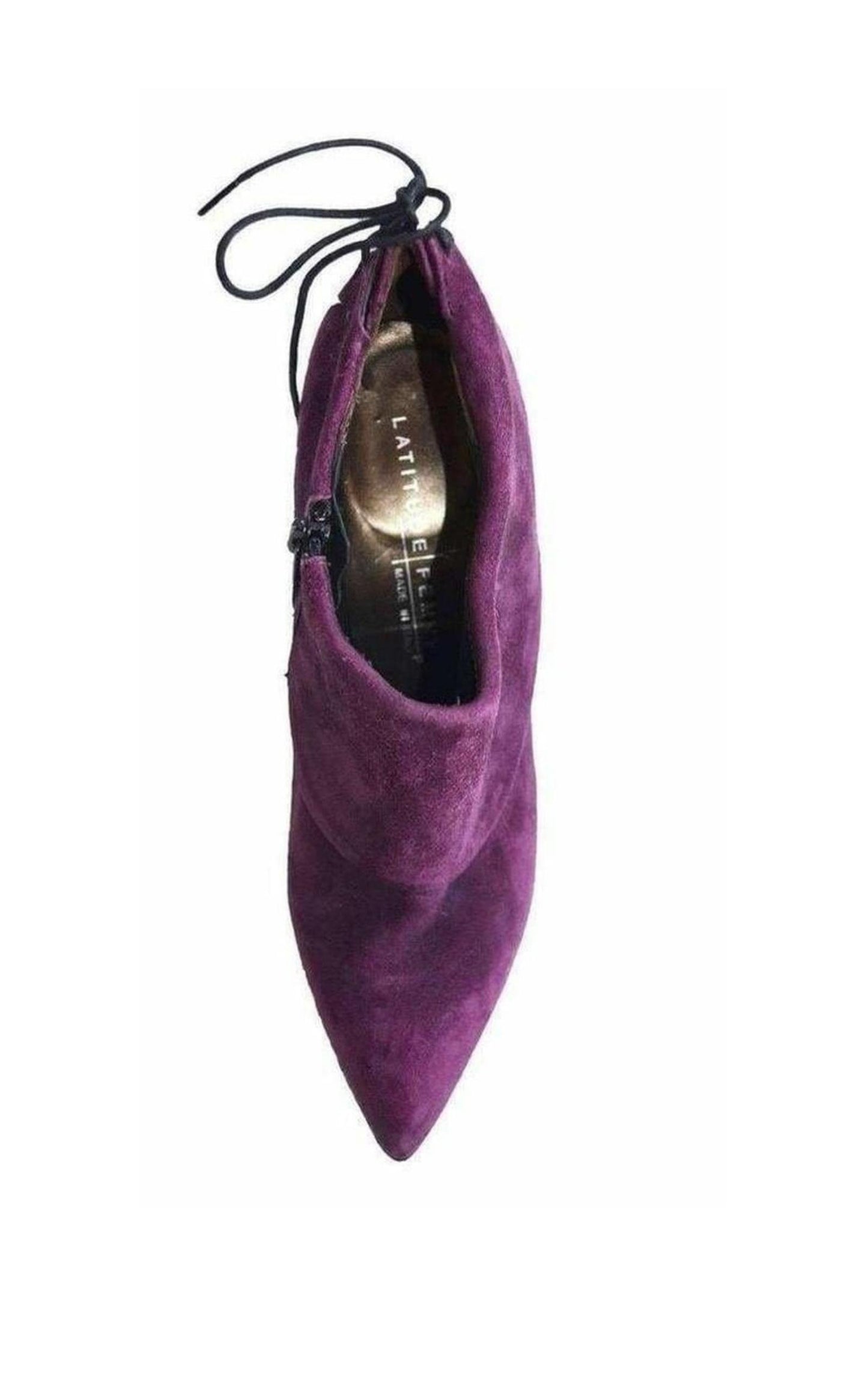 Purple Suede Booties Latitude Femme