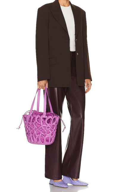 Anagram Inflated Basket Bag in Purple Loewe