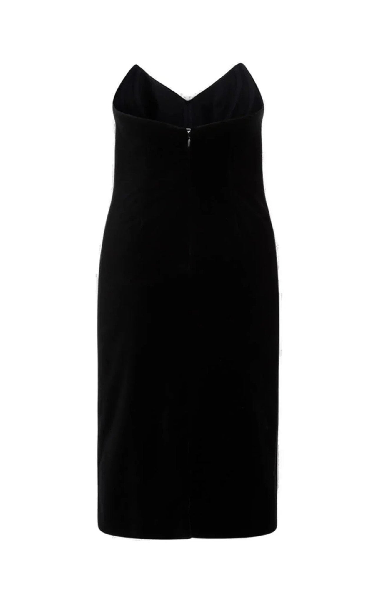 Loewe Strapless Cotton - blend Velvet Mini Dress - Runway Catalog