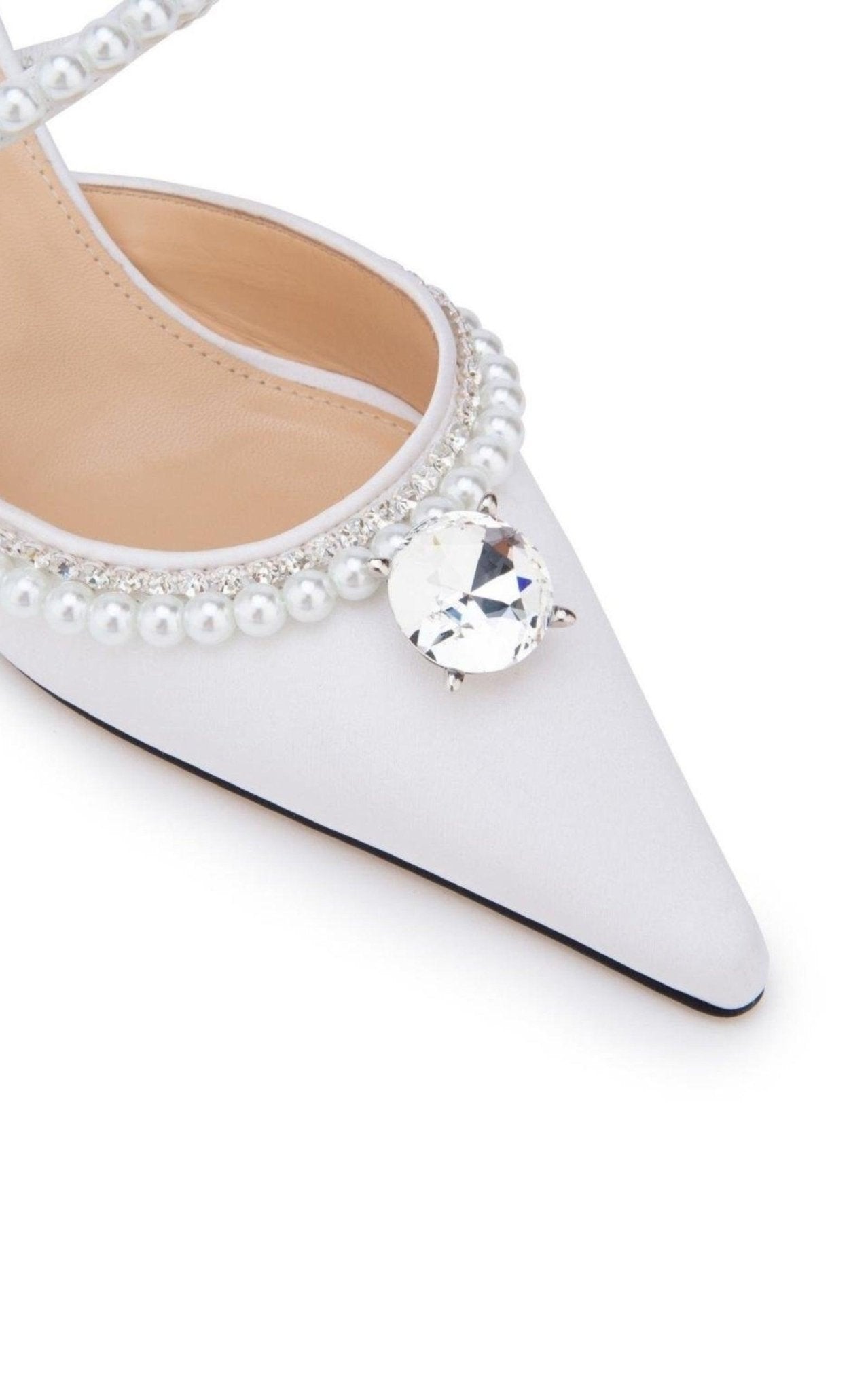 MACH & MACH White Diamond & Pearl 65 Heels - Runway Catalog