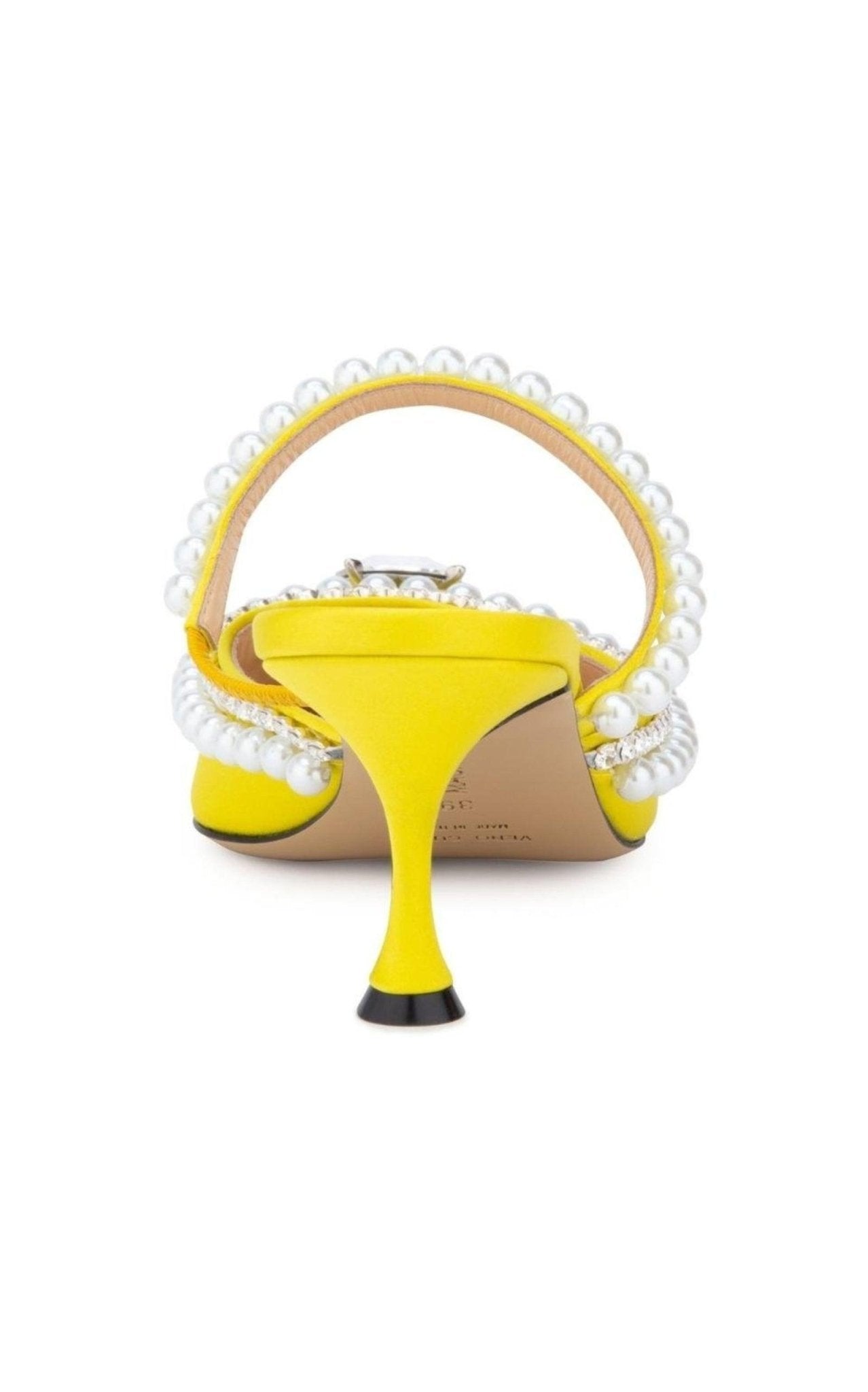 MACH & MACH Yellow Diamond & Pearl 65 Heels - Runway Catalog