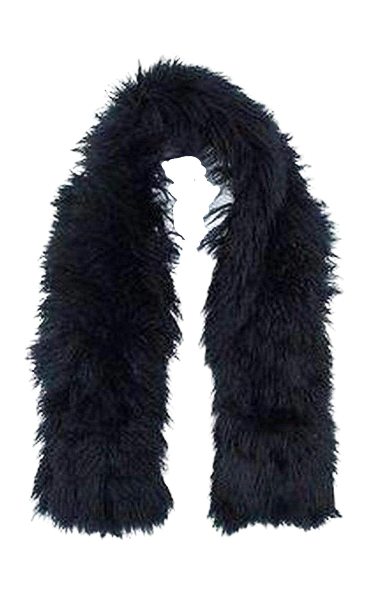 Maharishi Pacifist military design Long Hair Sheepskin Scarf - Runway Catalog