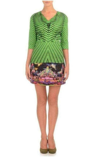 Manish Arora Cloud Print Quilted Cotton Mini Skirt - Runway Catalog