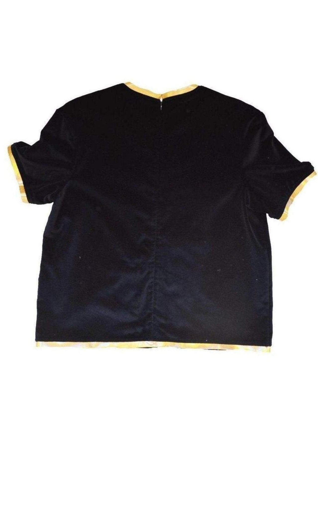 Manish Arora Face Painted Front Velvet Top - Runway Catalog