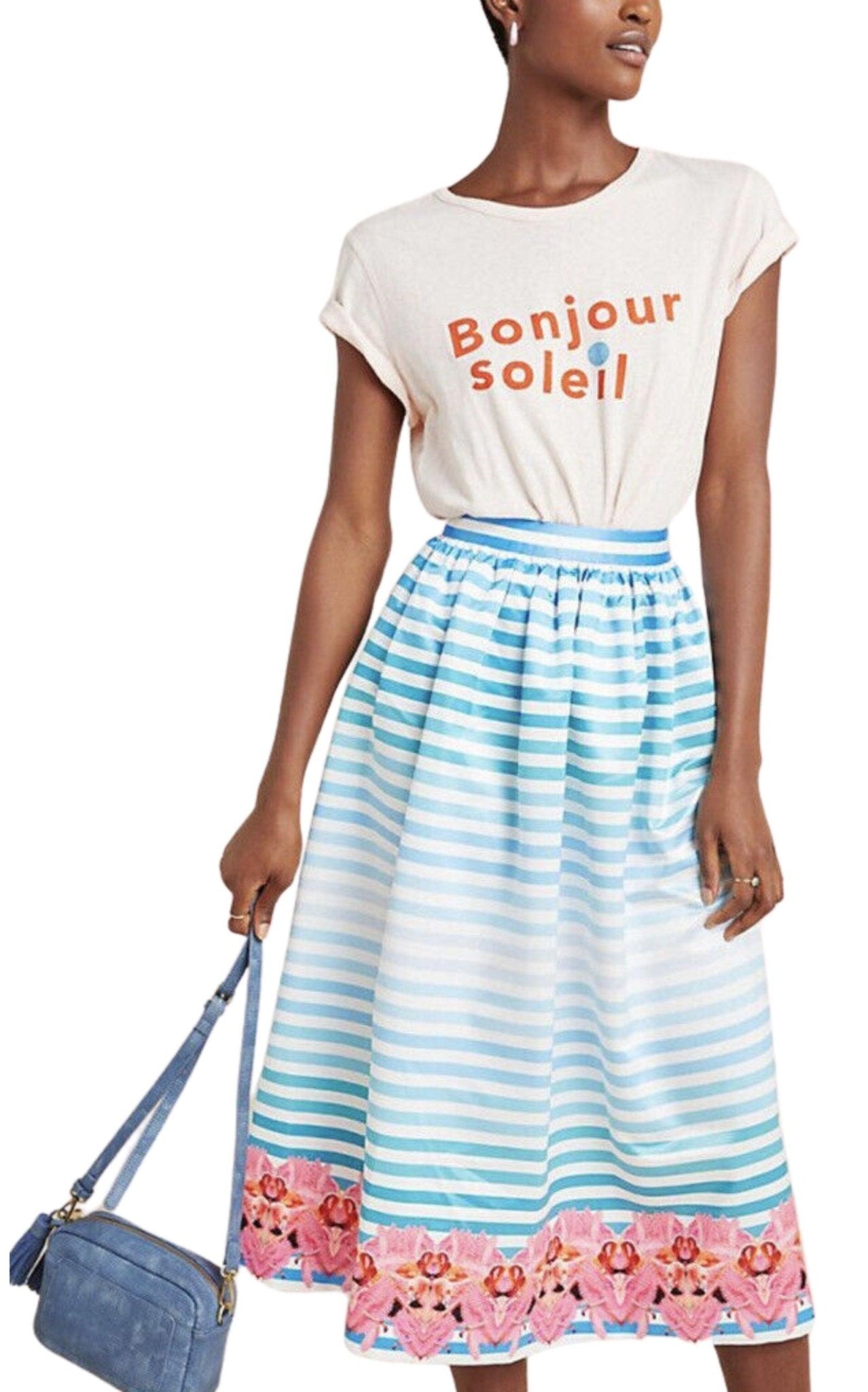 Manish Arora Pleated Print A - Line Skirt - Runway Catalog