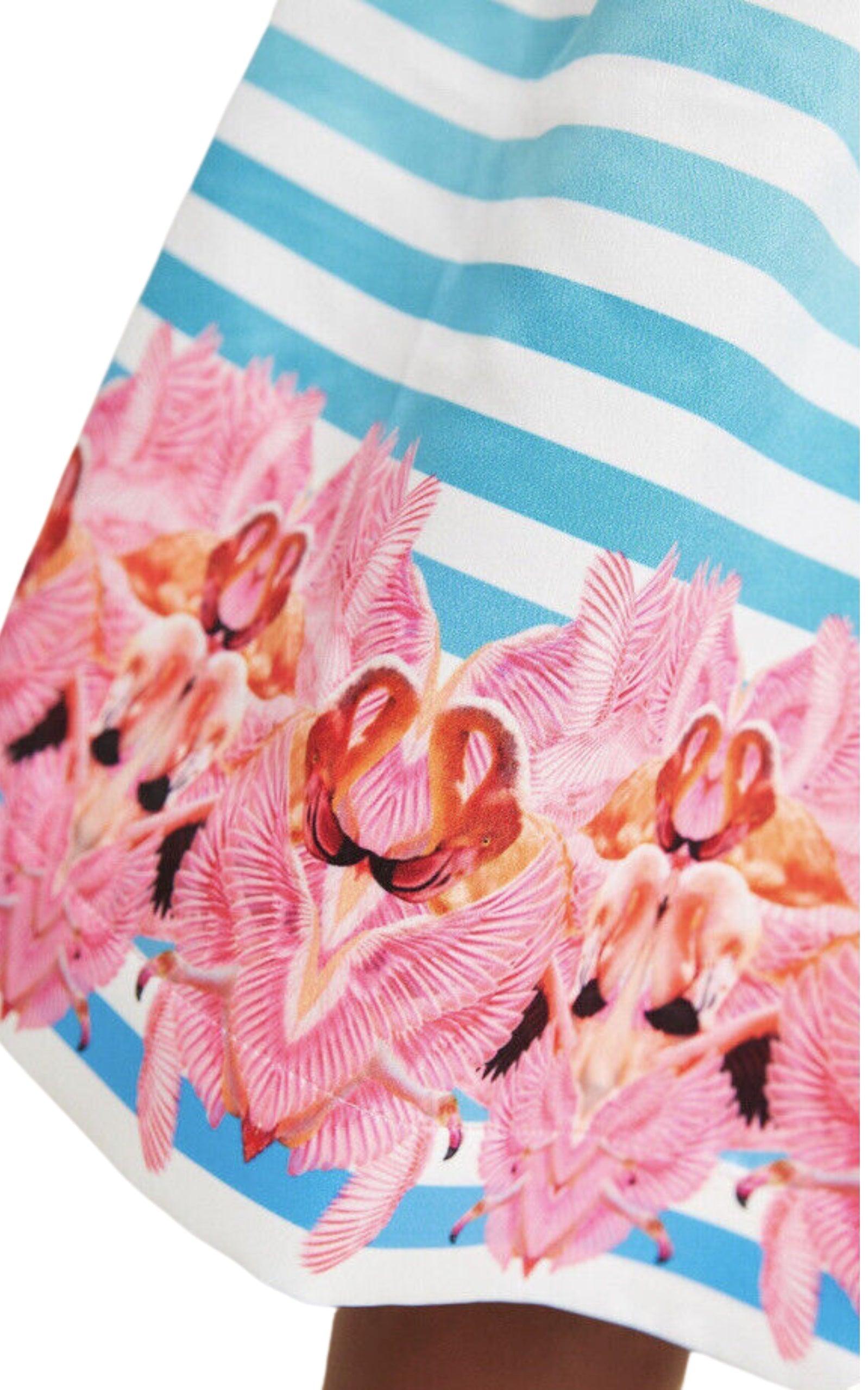 Pleated Print A-Line Skirt Manish Arora