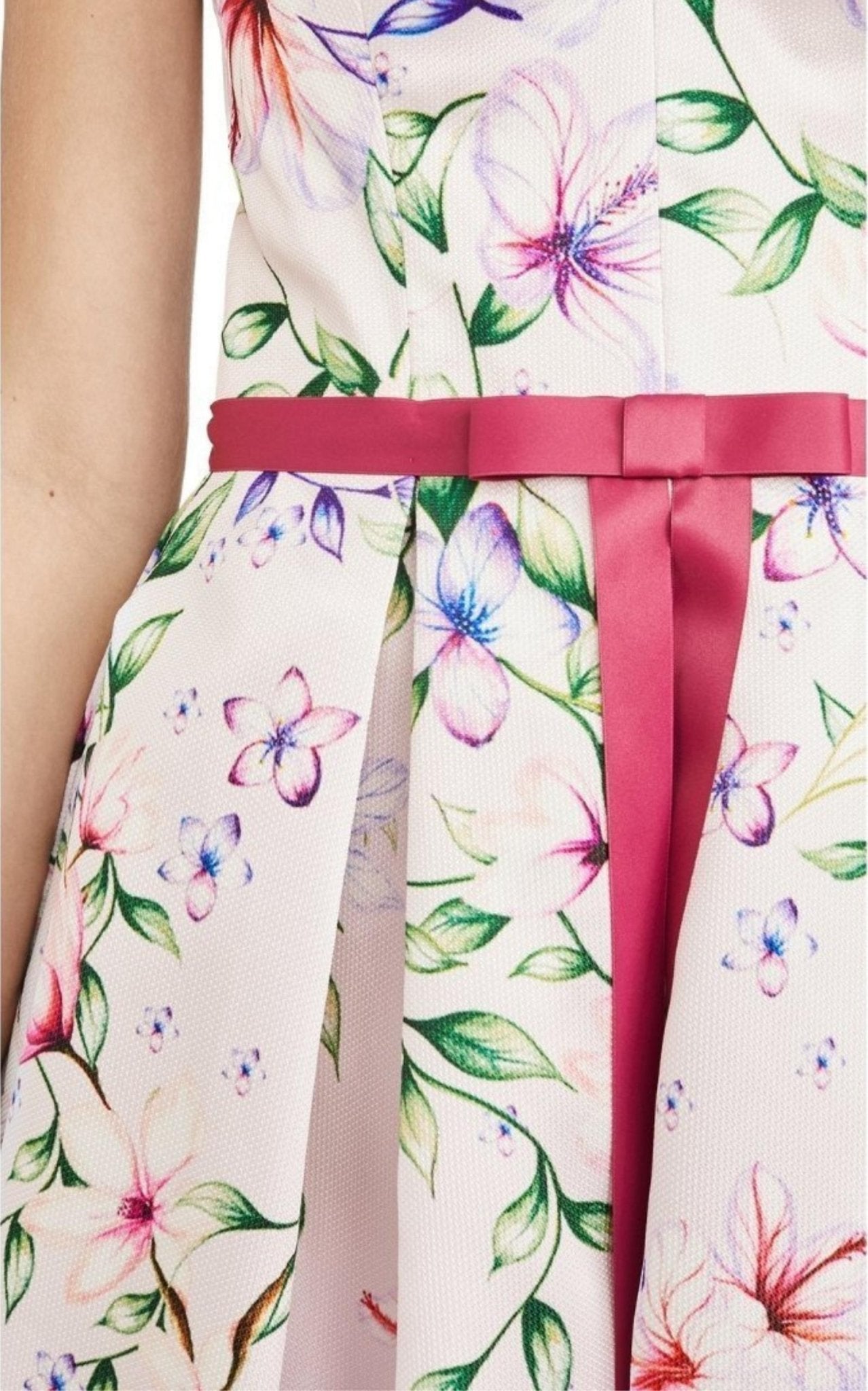 Marchesa Notte Strapless Printed Mikado Corseted Gown - Runway Catalog