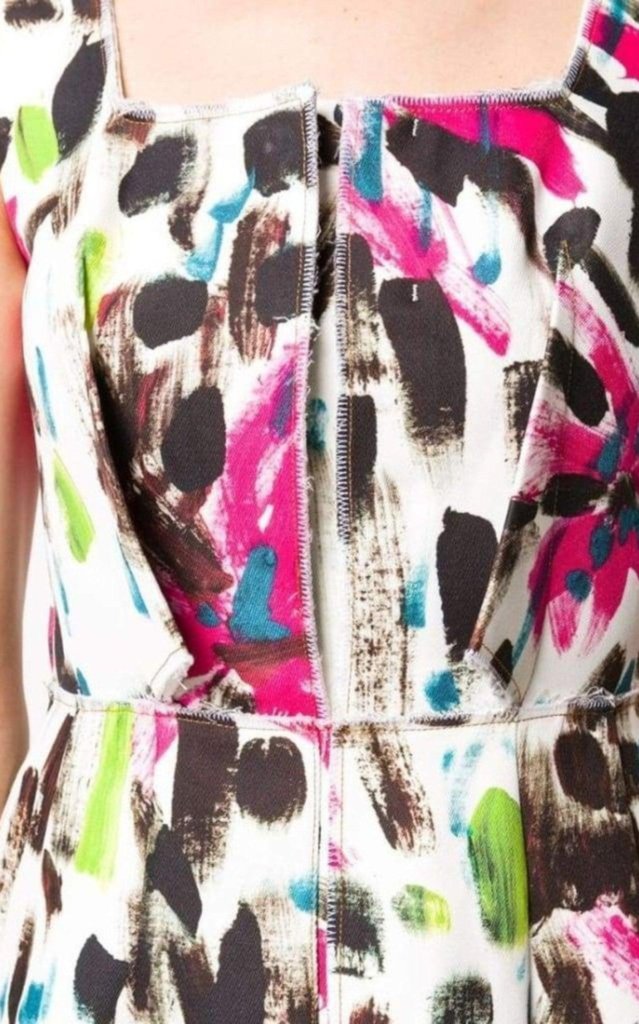 Marni Paintbrush Print Cotton Dress - Runway Catalog