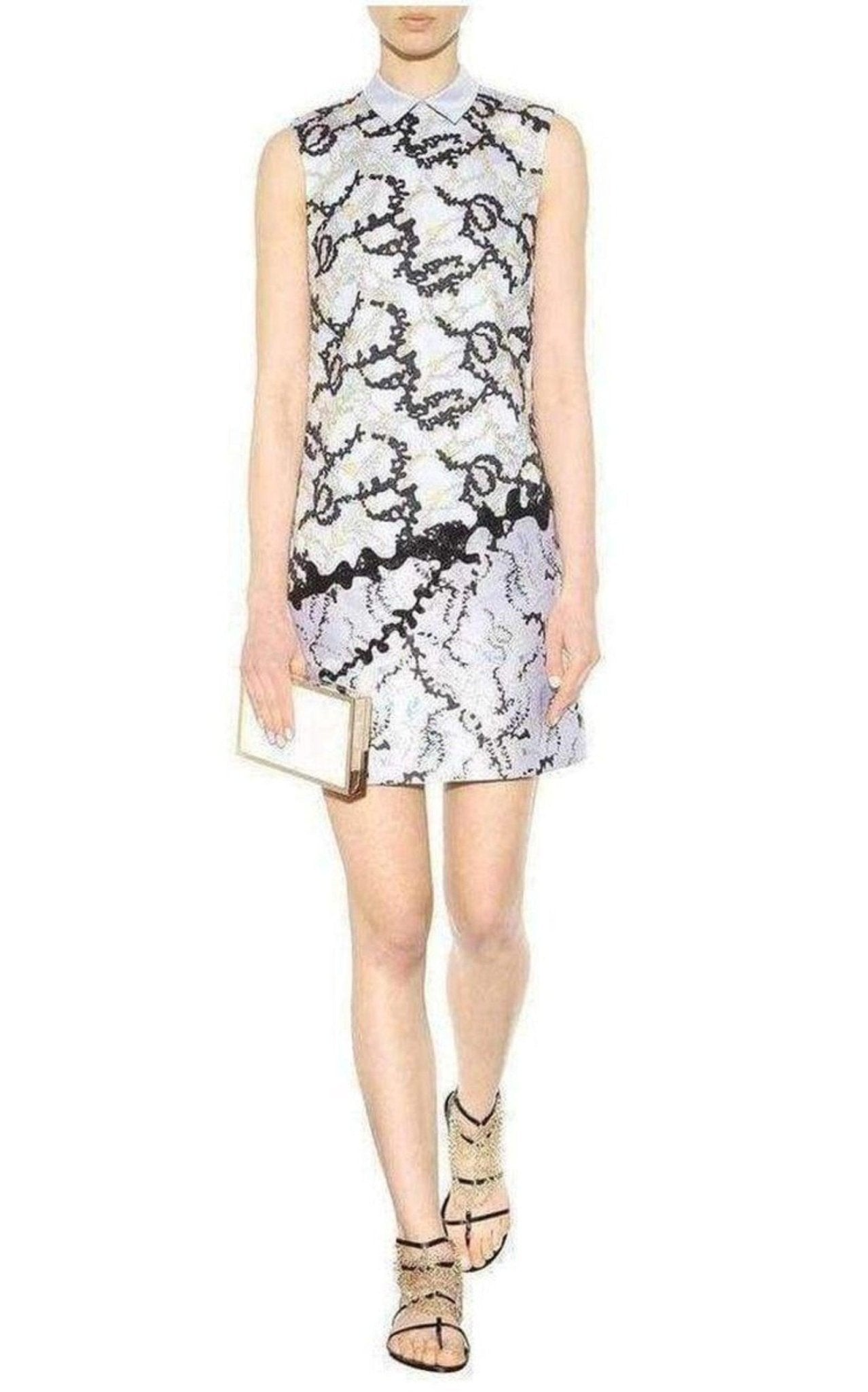 Mary Katrantzou Conquer Print Silk Shirt Dress - Runway Catalog