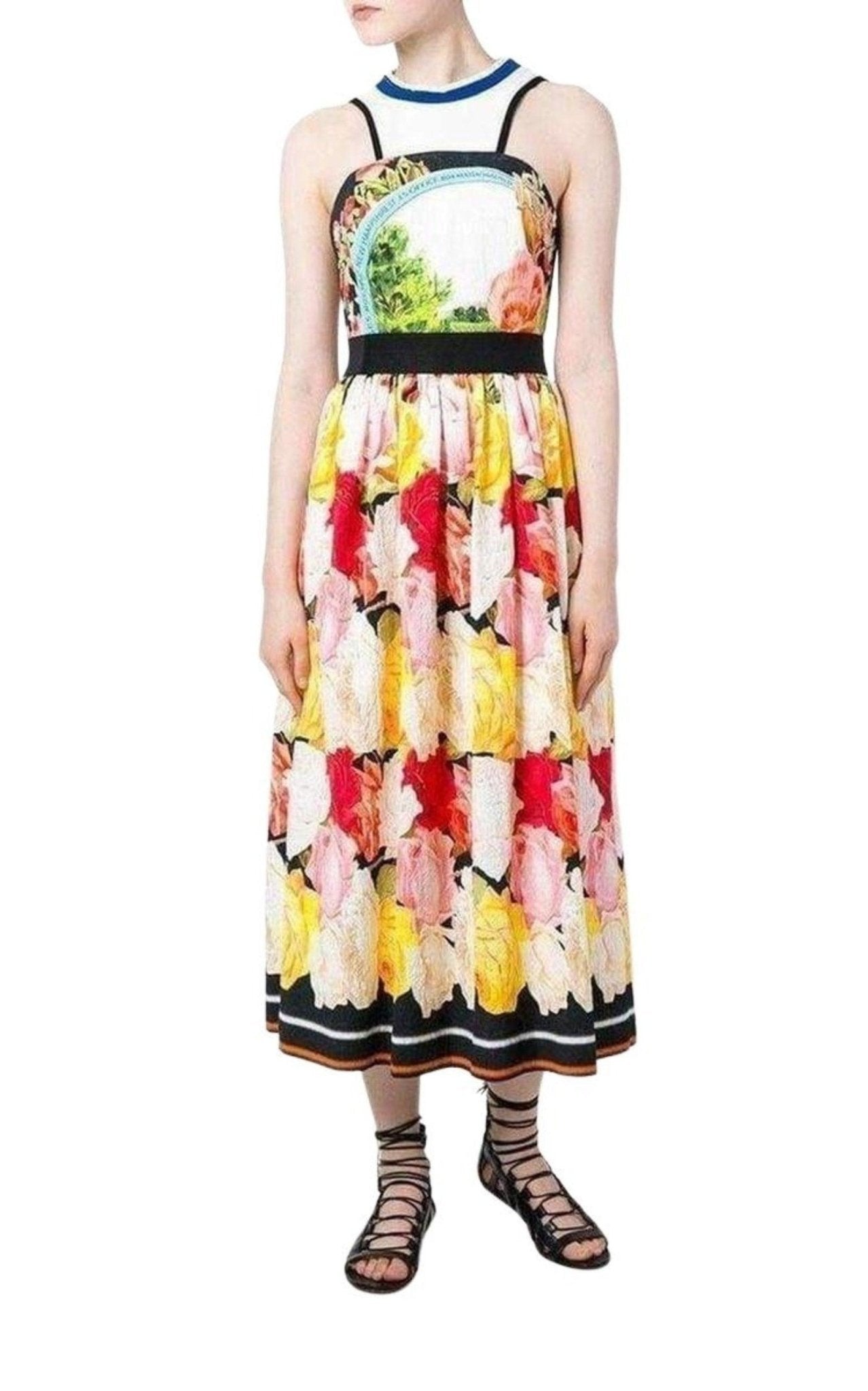 Mary Katrantzou Cotton Blend Printed Dress - Runway Catalog
