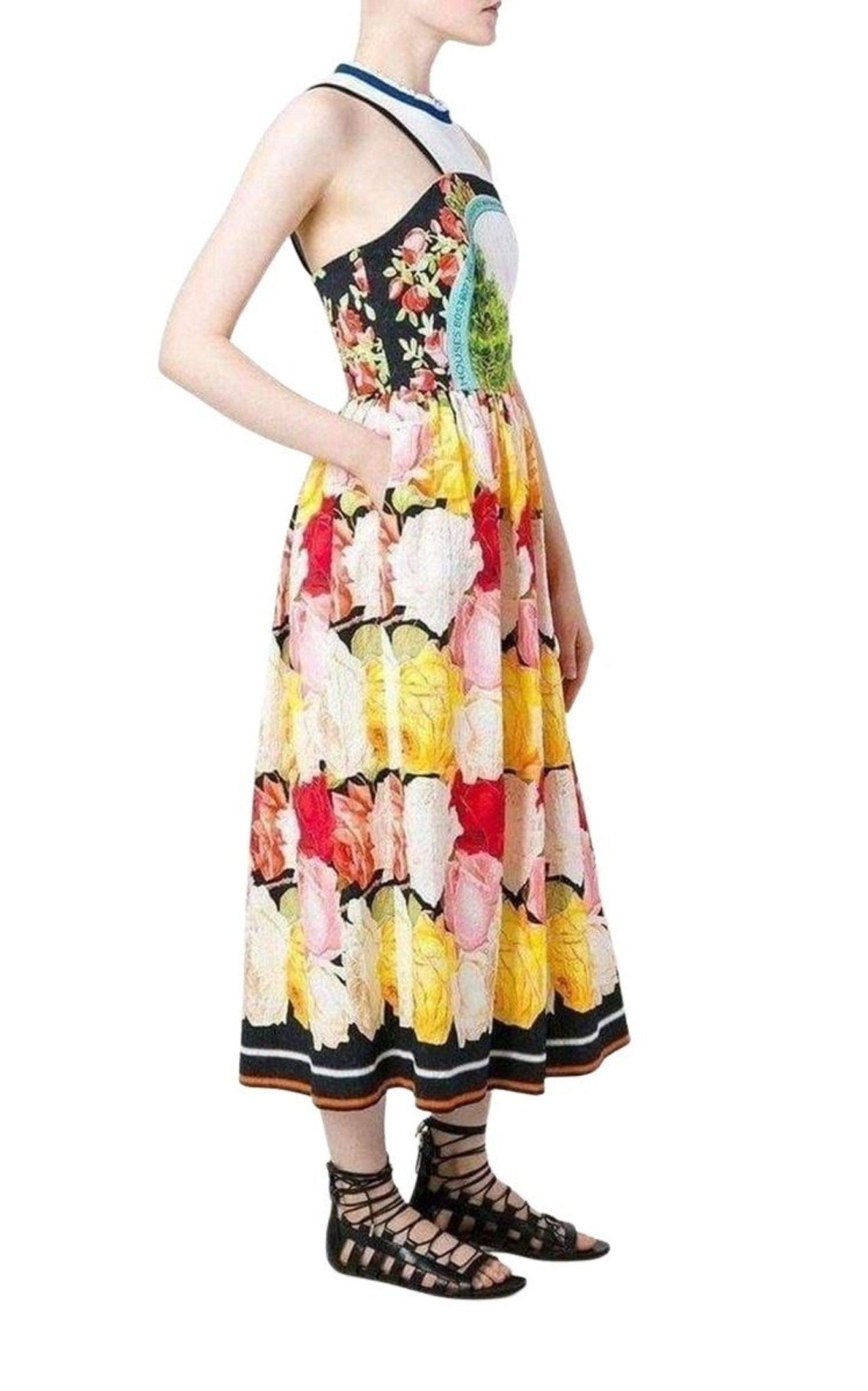 Mary Katrantzou Cotton Blend Printed Dress - Runway Catalog