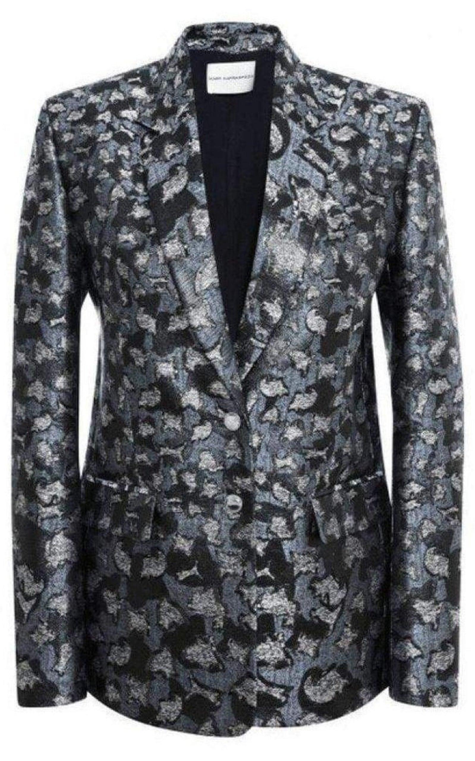 Jacquard Lame Silk Blend Blazer Mary Katrantzou