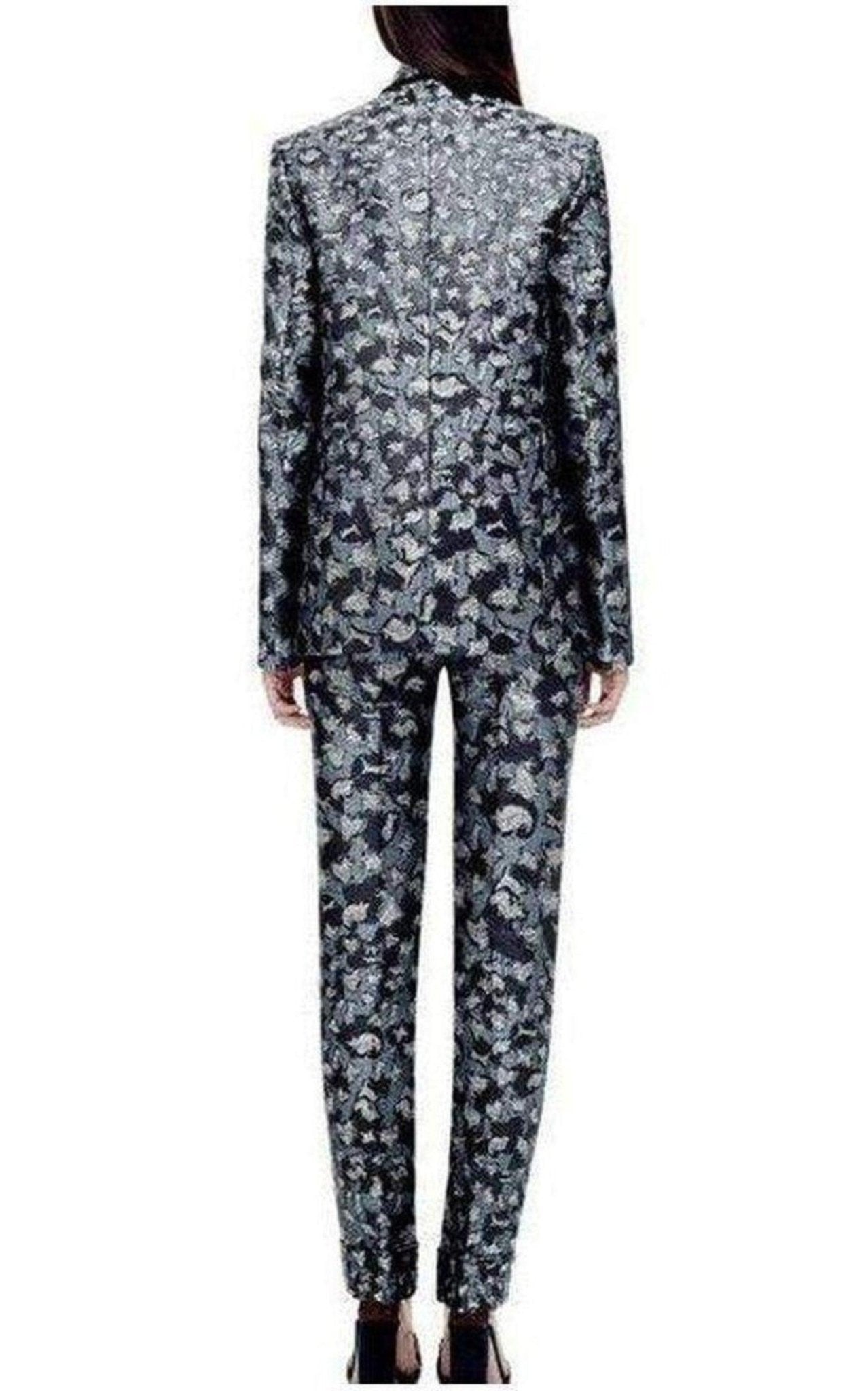 Mary Katrantzou Jacquard Lame Silk Blend Blazer - Runway Catalog