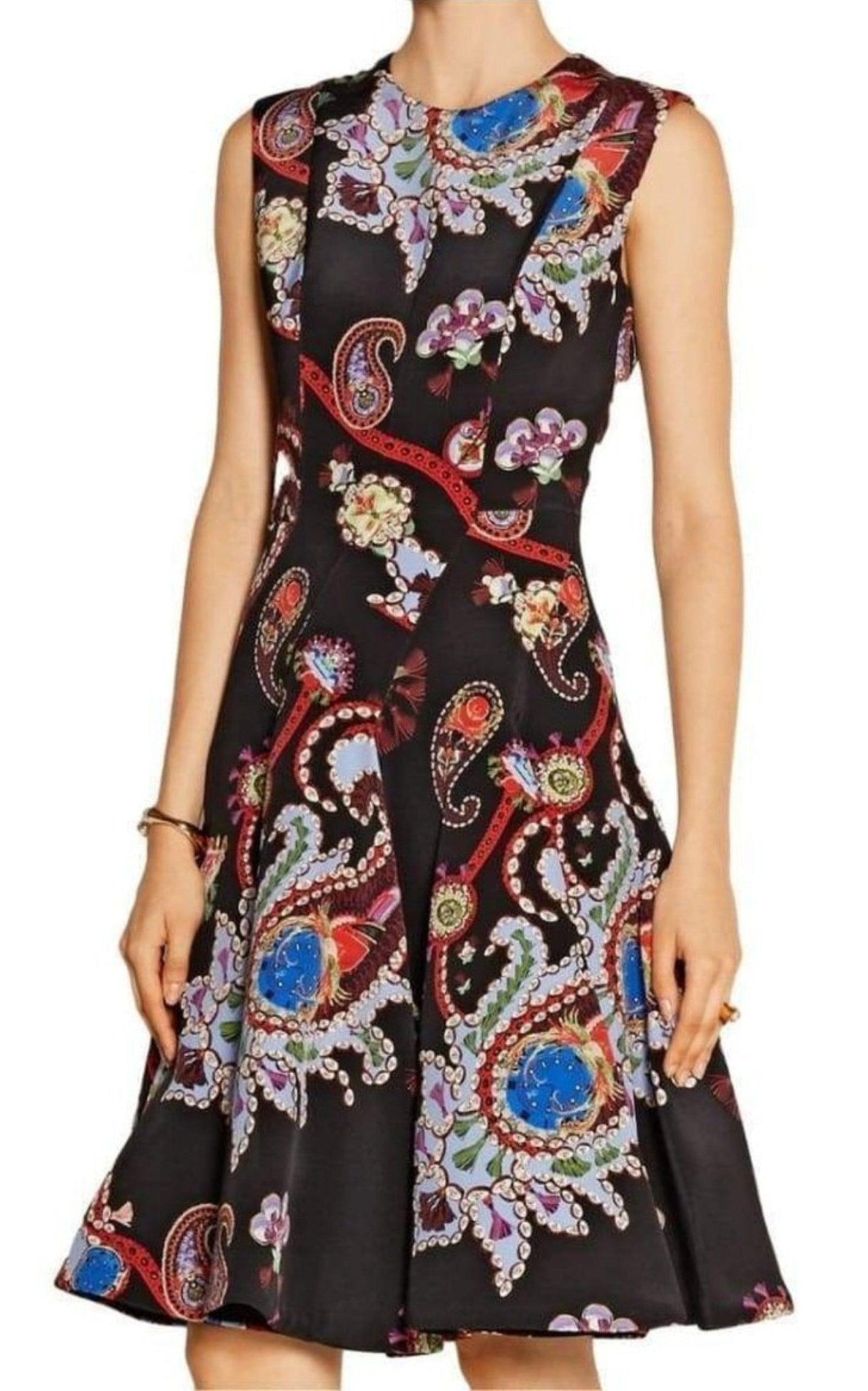 Mary Katrantzou Masson Printed Silk - Satin Dress - Runway Catalog