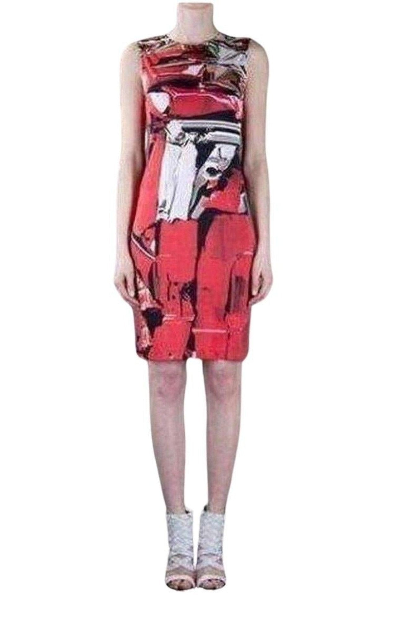 Mary Katrantzou Sleeveless Print Silk Dress - Runway Catalog