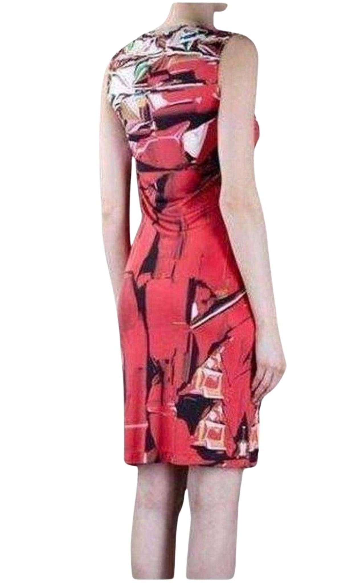 Mary Katrantzou Sleeveless Print Silk Dress - Runway Catalog