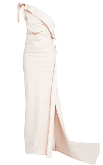 Maticevski Instrumental One - Shoulder Crepe Gown - Runway Catalog