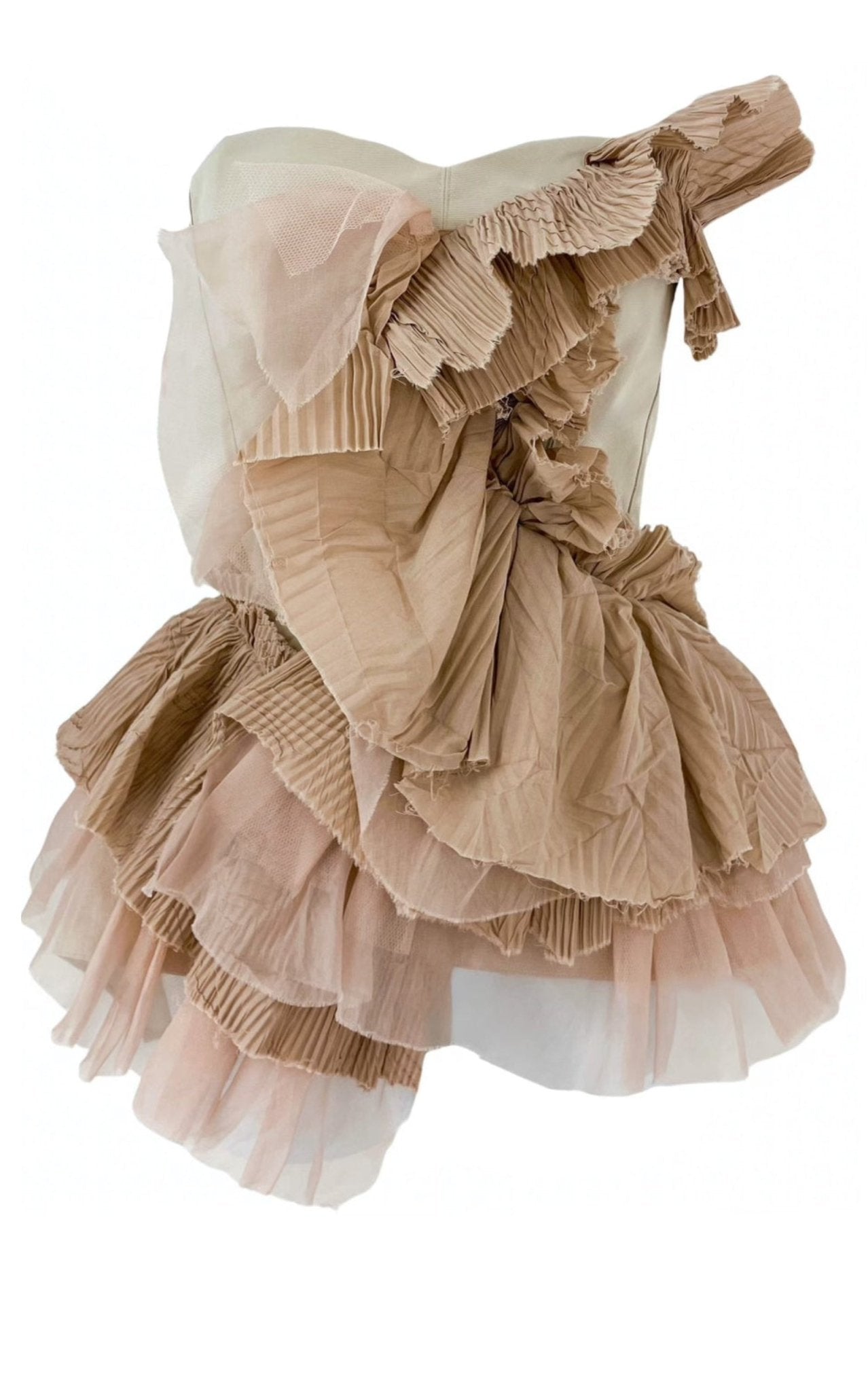 Maticevski Petal Ruffled Bustier Top - Runway Catalog