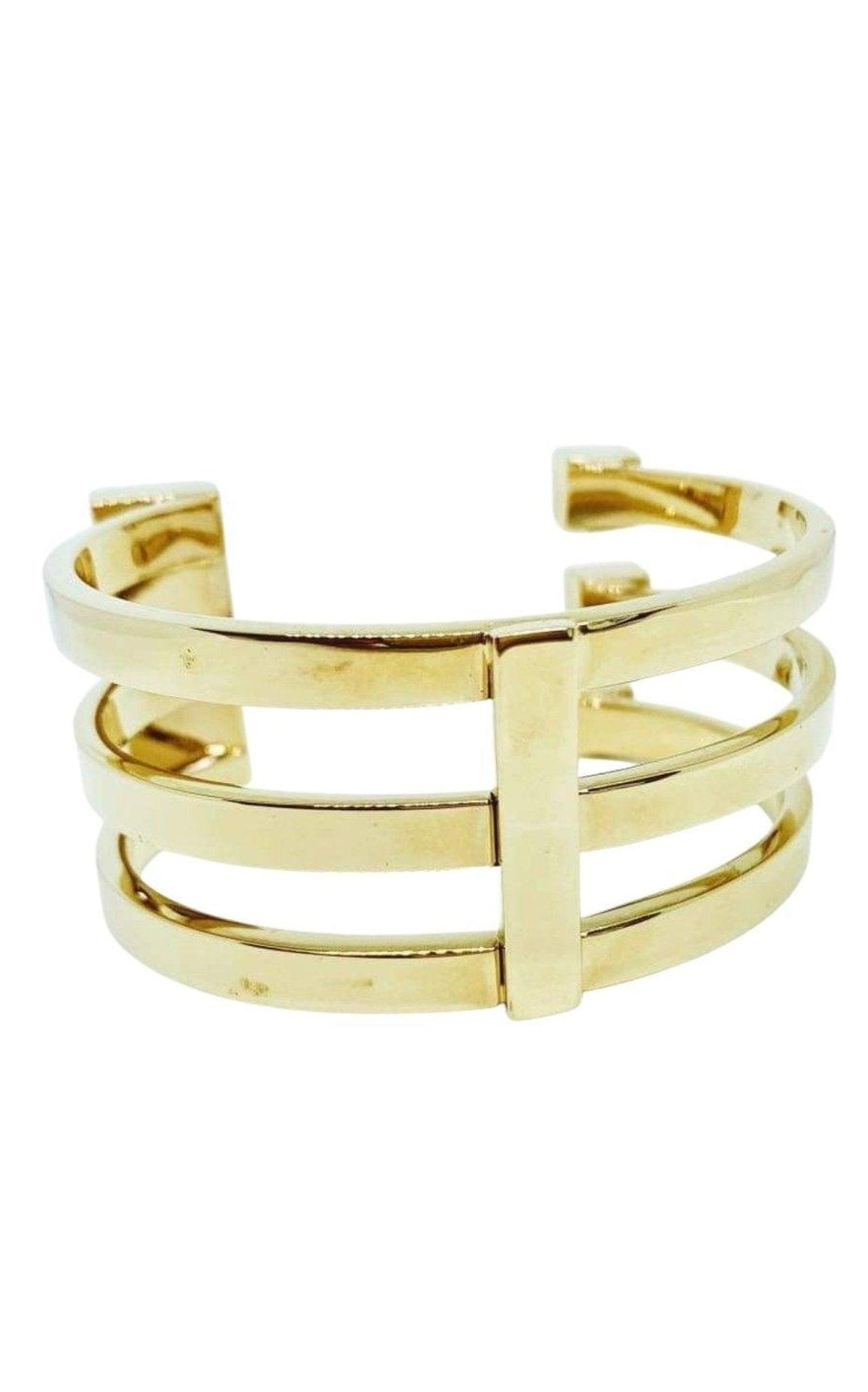 May Moma Gold Fay Crystal Baguette Bracelet - Runway Catalog