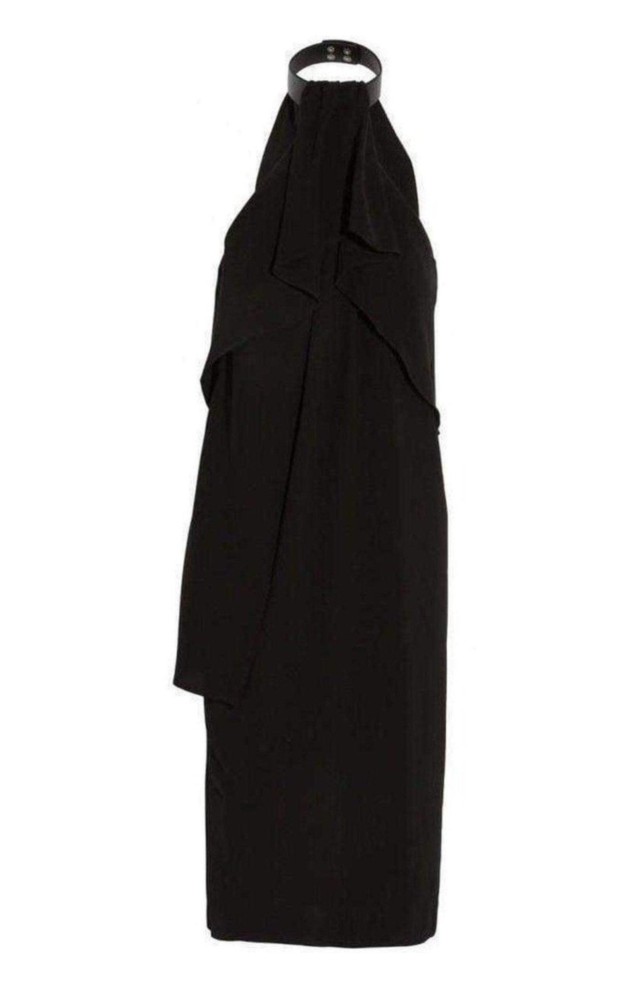 McQ - Alexander McQueen Ruffled Halterneck Crepe Dress - Runway Catalog