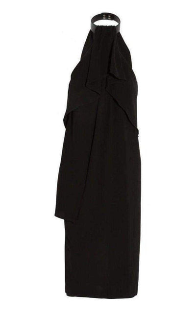 McQ - Alexander McQueen Ruffled Halterneck Crepe Dress - Runway Catalog
