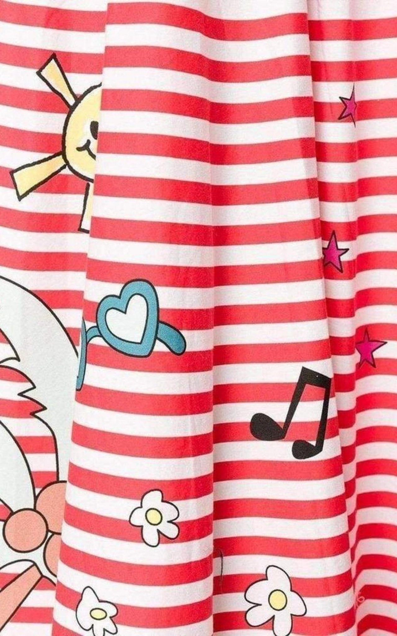 Mira Mikati Mira Mikati Red White Stripe Cotton Skirt Dress - Runway Catalog