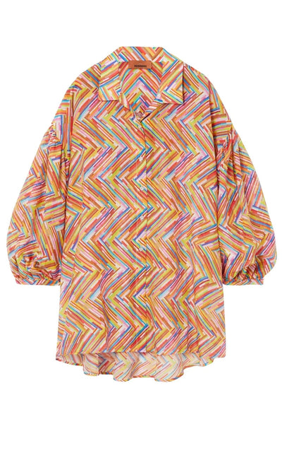 Missoni Oversized Printed Cotton - Silk Shirt - Runway Catalog