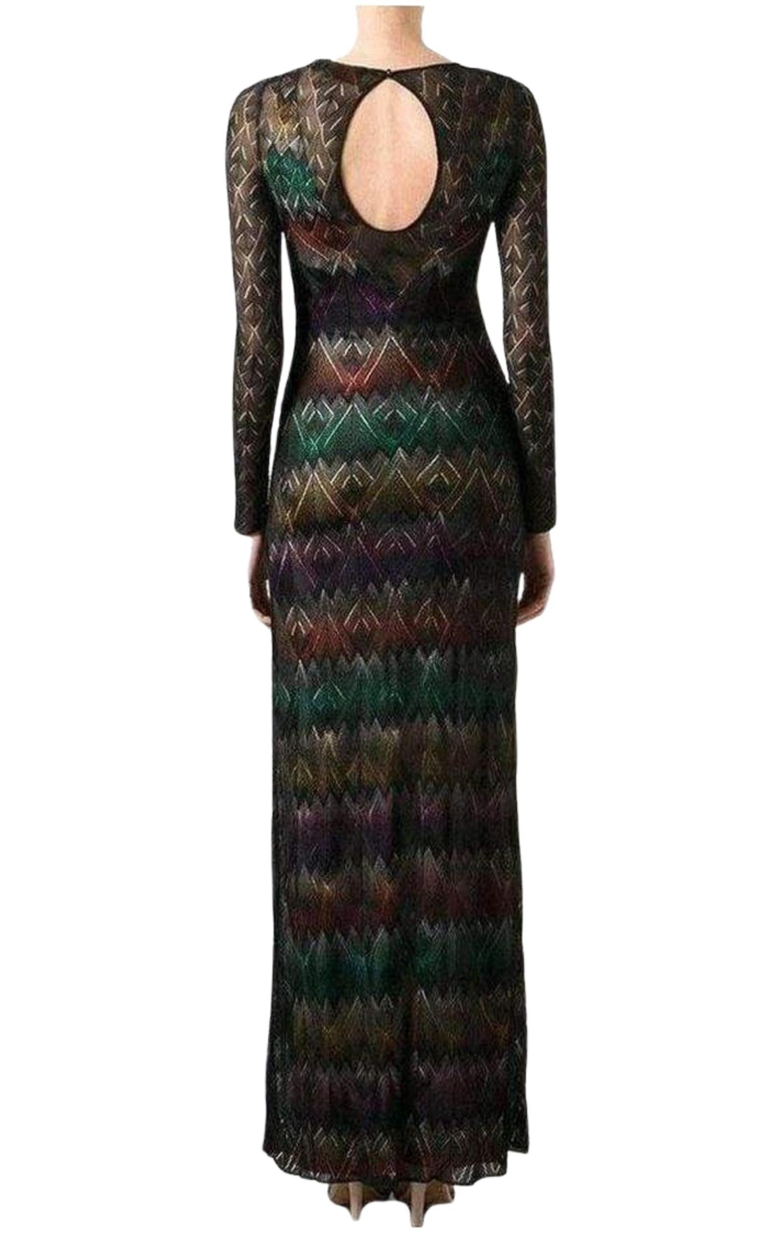 Zig Zag Crochet Sheer Dress Missoni