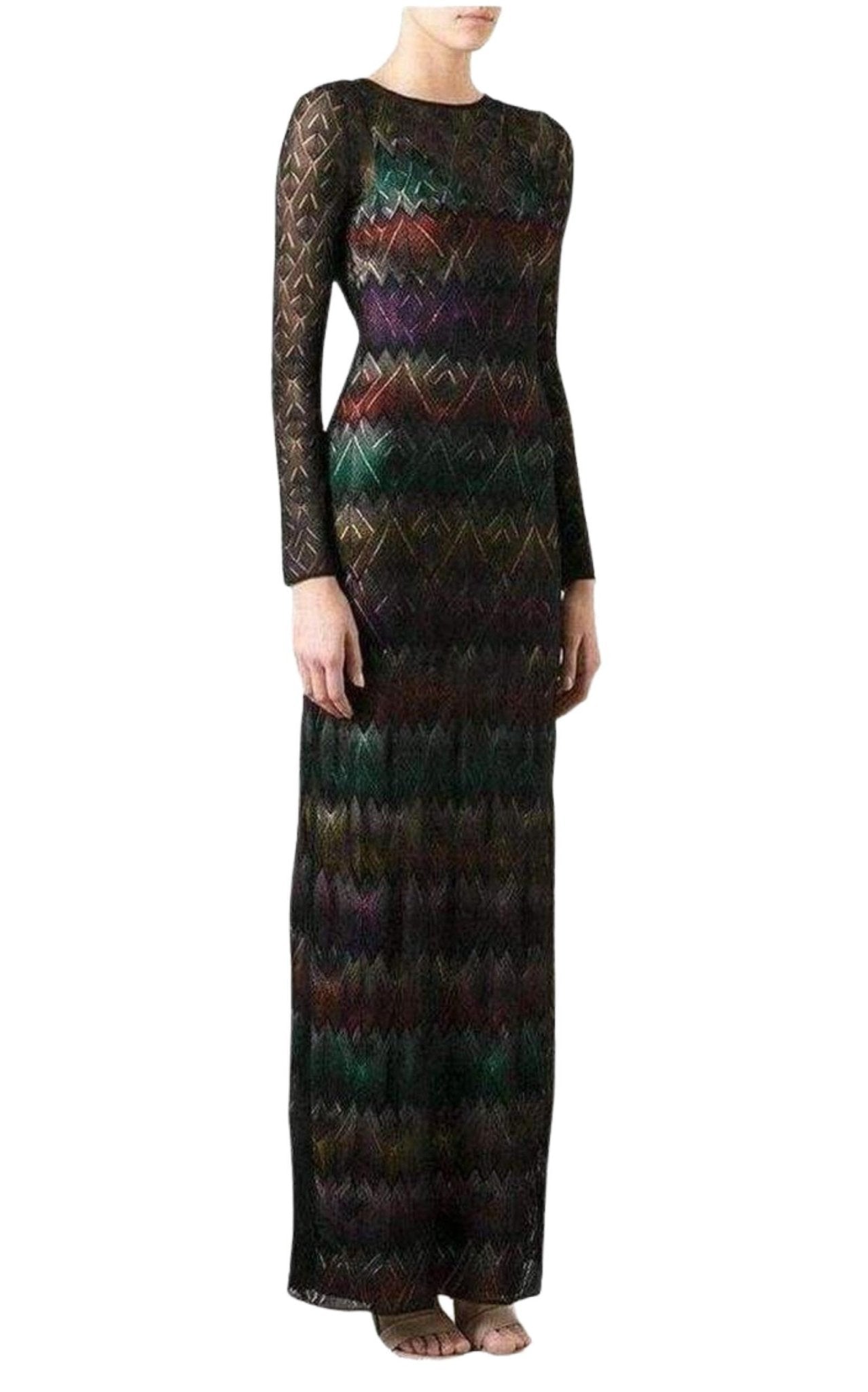 Missoni Zig Zag Crochet Sheer Dress - Runway Catalog