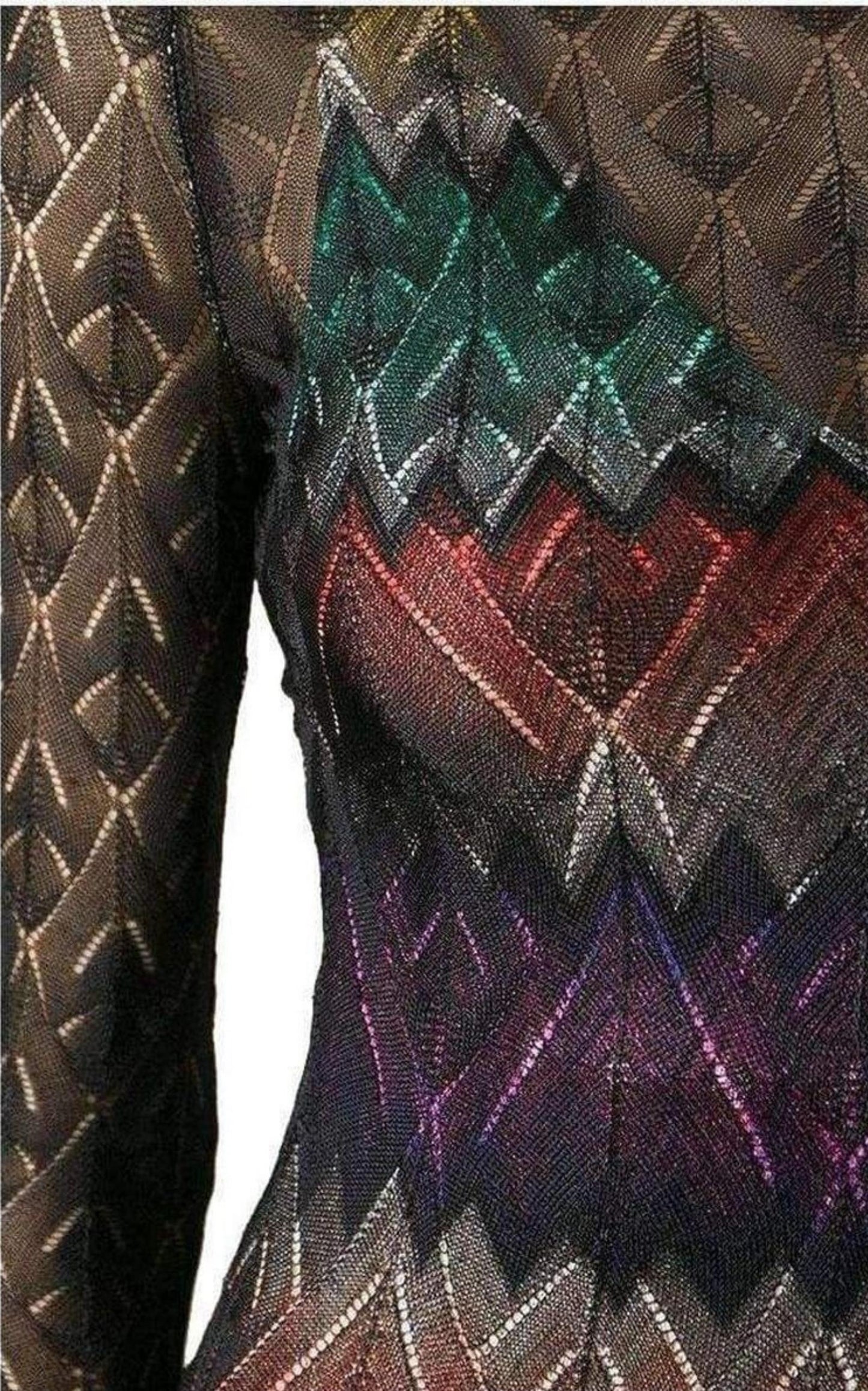 Zig Zag Crochet Sheer Dress Missoni