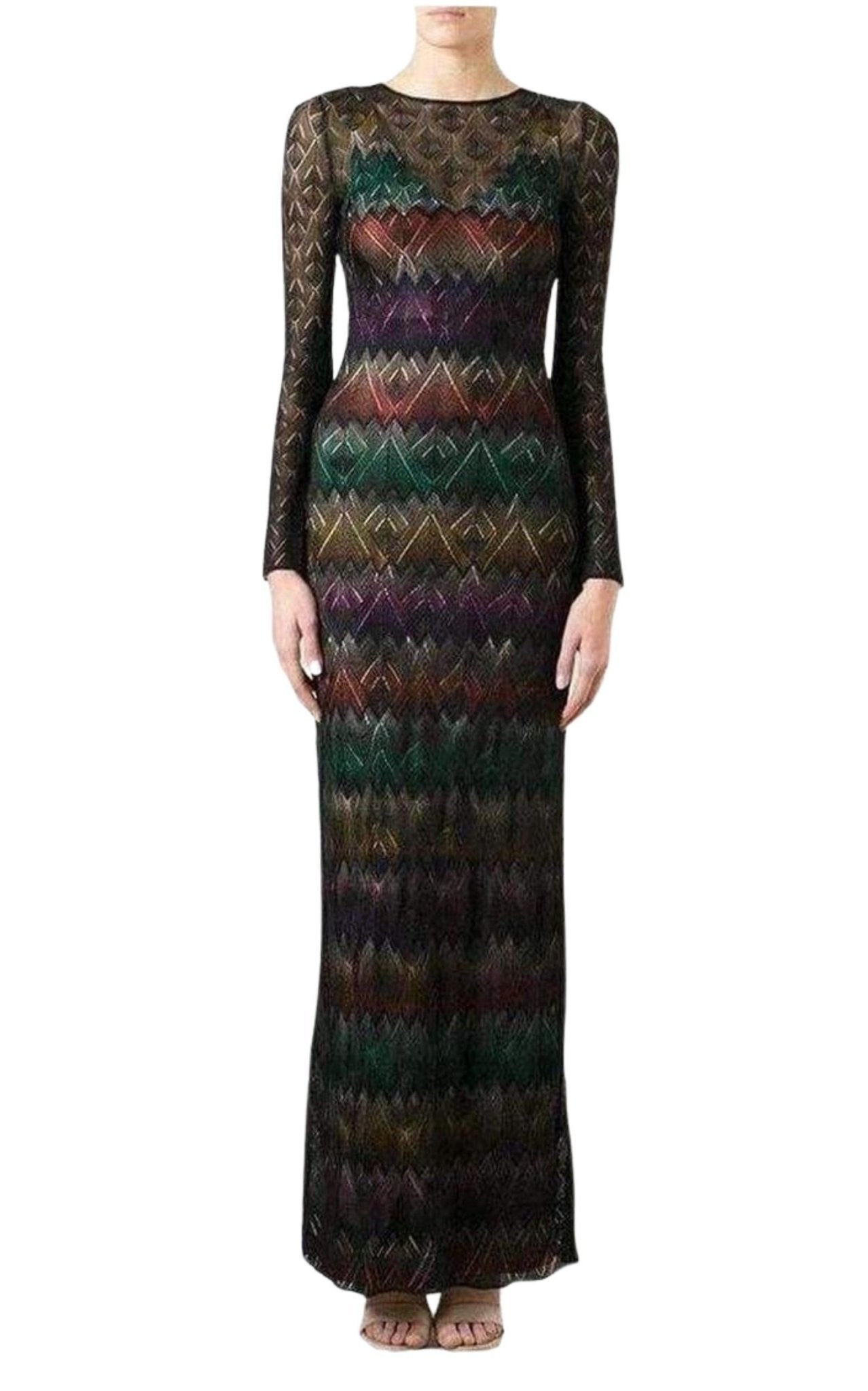 Missoni Zig Zag Crochet Sheer Dress - Runway Catalog